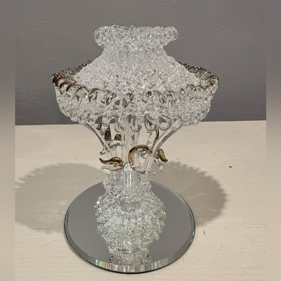 Vintage Rare Baron Glass Carousel Horse Blown Glass Figurine - Picture 1 of 10